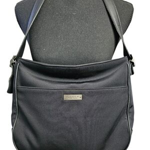 Vintage Coach Black Neoprene Leather Trim Purse